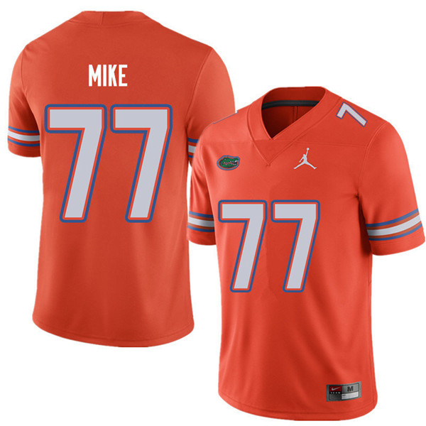 Jordan Brand Men #77 Andrew Mike Florida Gators College Football Jerseys Sale-Orange